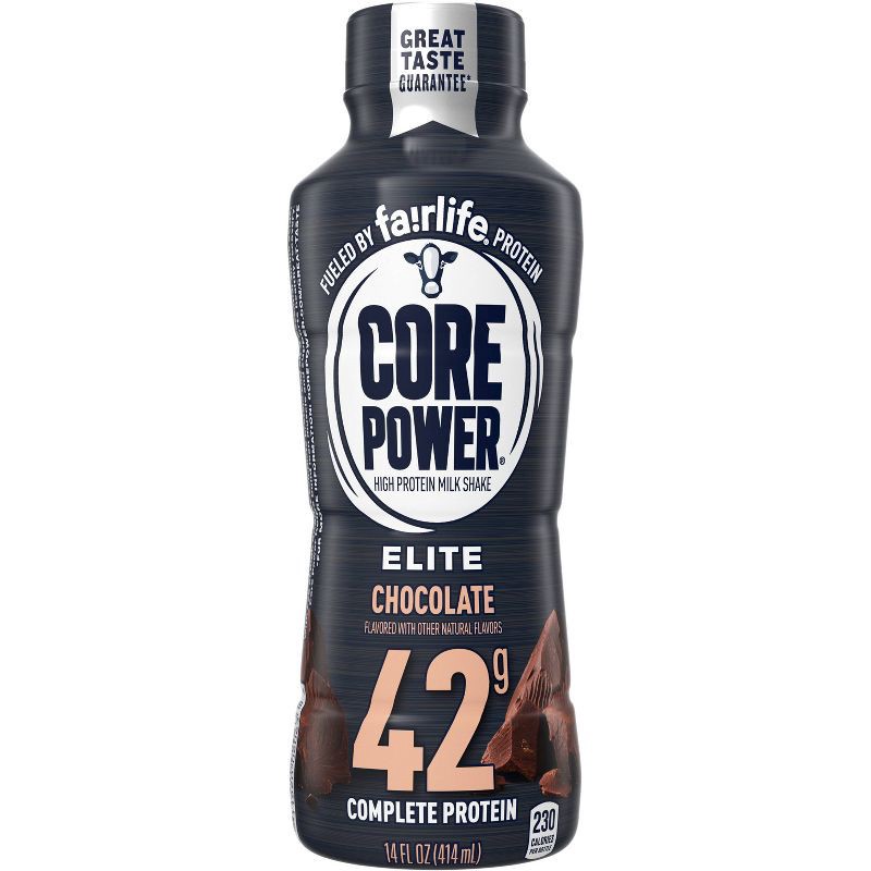 slide 2 of 10, Core Power Elite Chocolate 42G Protein Shake - 14 fl oz Bottle, 42 gram, 14 fl oz