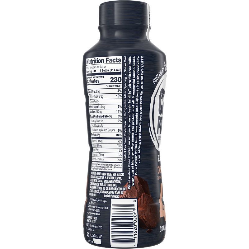 slide 3 of 10, Core Power Elite Chocolate 42G Protein Shake - 14 fl oz Bottle, 42 gram, 14 fl oz