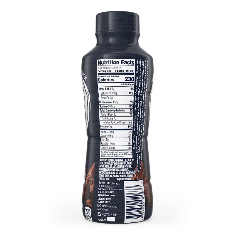 slide 4 of 10, Core Power Elite Chocolate 42G Protein Shake - 14 fl oz Bottle, 42 gram, 14 fl oz