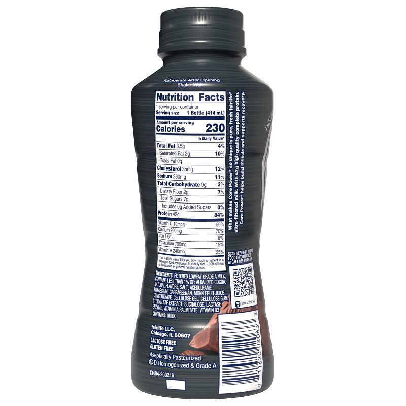slide 7 of 10, Core Power Elite Chocolate 42G Protein Shake - 14 fl oz Bottle, 42 gram, 14 fl oz