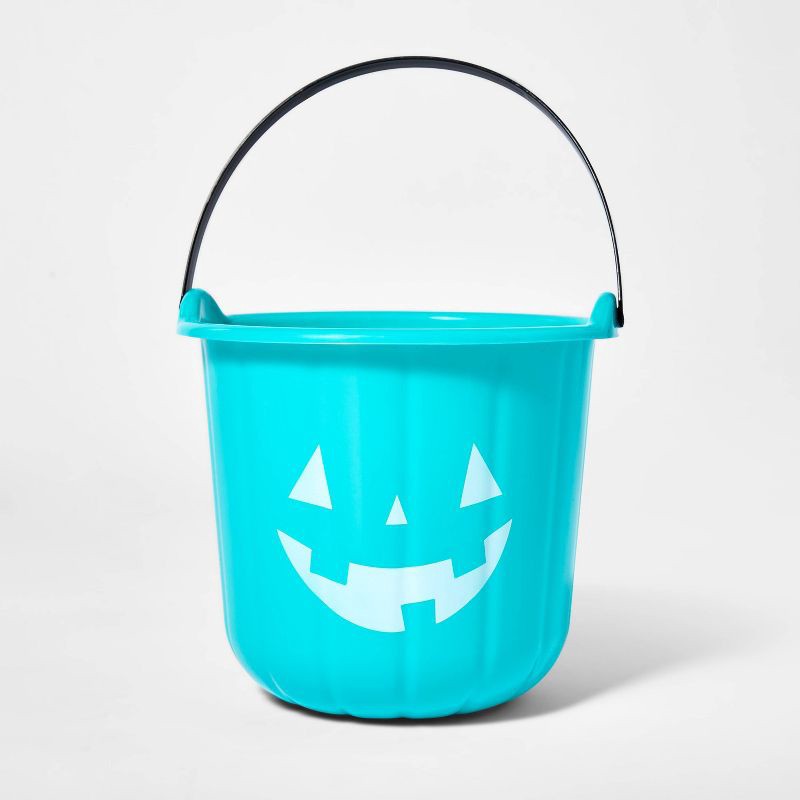 slide 1 of 1, Teal Pumpkin Stackable Halloween Trick or Treat Pail - Hyde & EEK! Boutique, 1 ct