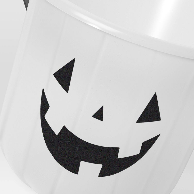 slide 4 of 4, Glow in the Dark Pumpkin Stackable Halloween Trick or Treat Pail - Hyde & EEK! Boutique™, 1 ct