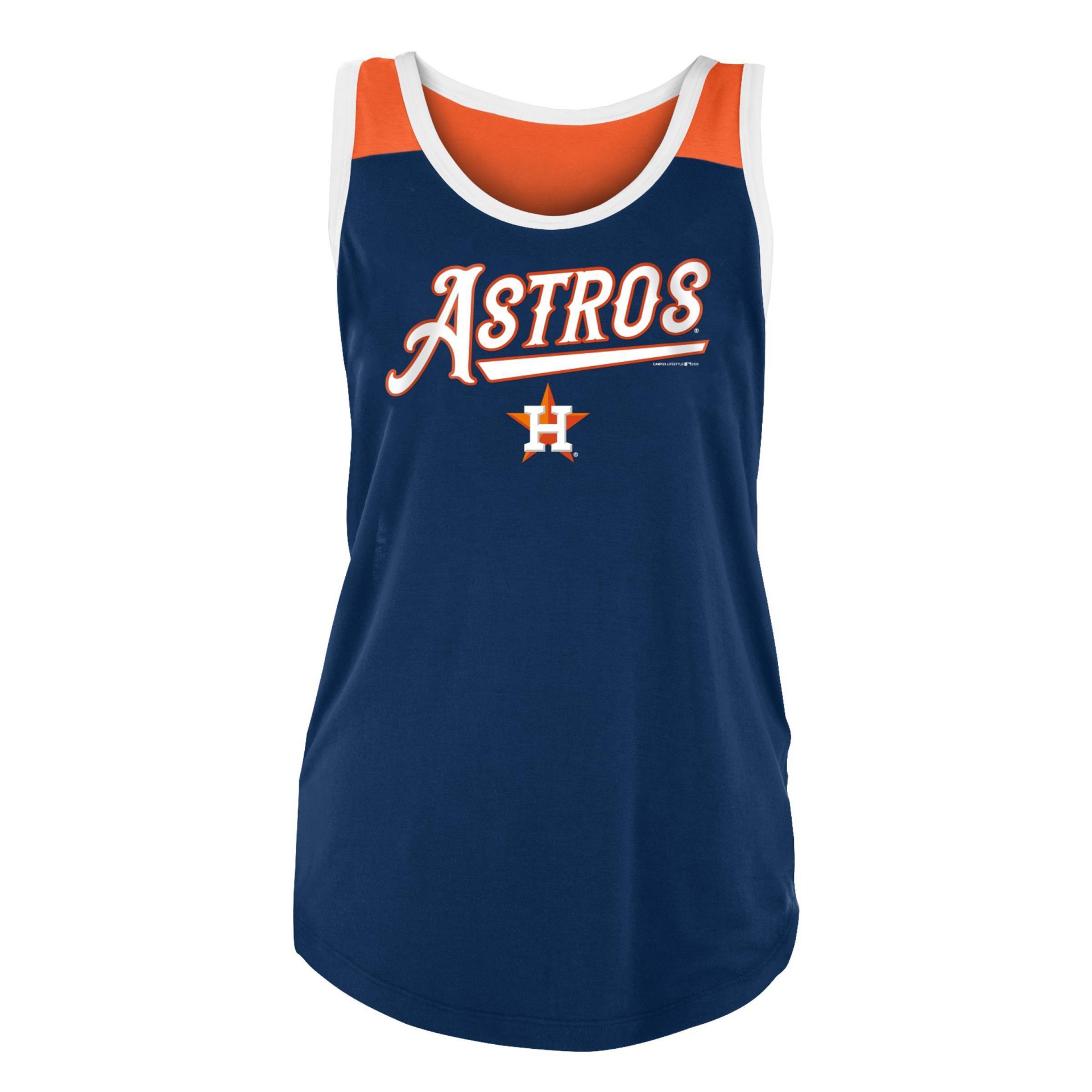 slide 1 of 2, MLB Houston Astros Women's Poly Rayon Tank Top - XL, 1 ct