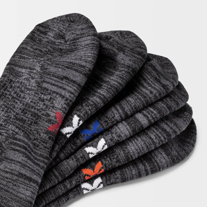 slide 3 of 3, Men's Random Feed No Show Socks 6pk - All In Motion™ Black 6-12: Moisture Wicking, Arch Support, 6 ct