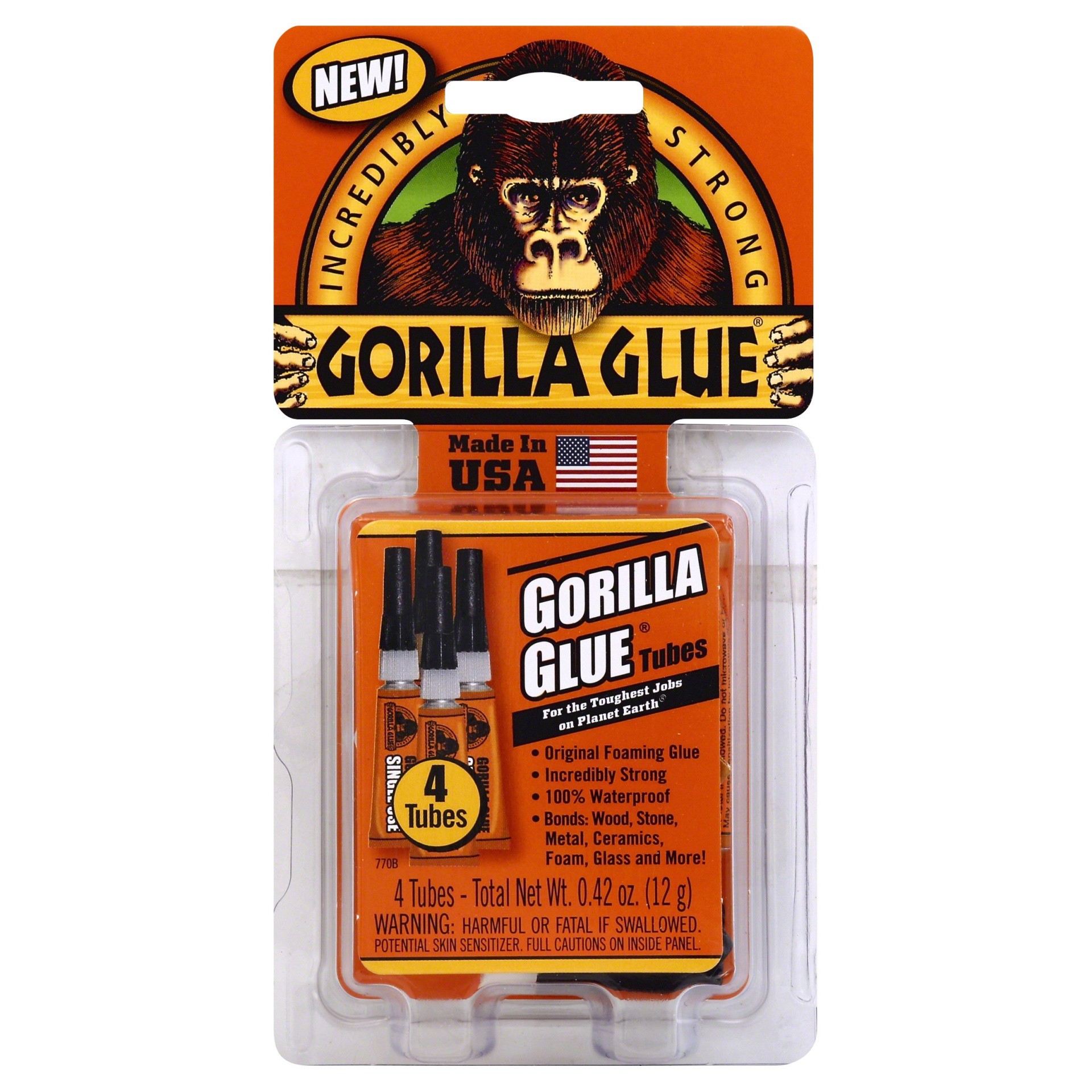 slide 1 of 2, Gorilla Mini Glue Sticks, 4 ct