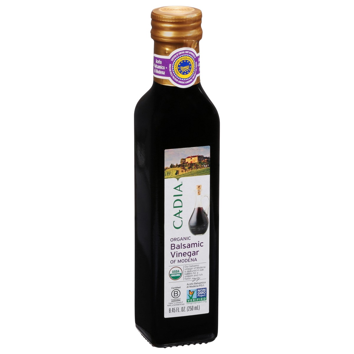 slide 2 of 9, Cadia Organic Balsamic Vinegar of Modena 8.45 fl oz, 8.45 fl oz