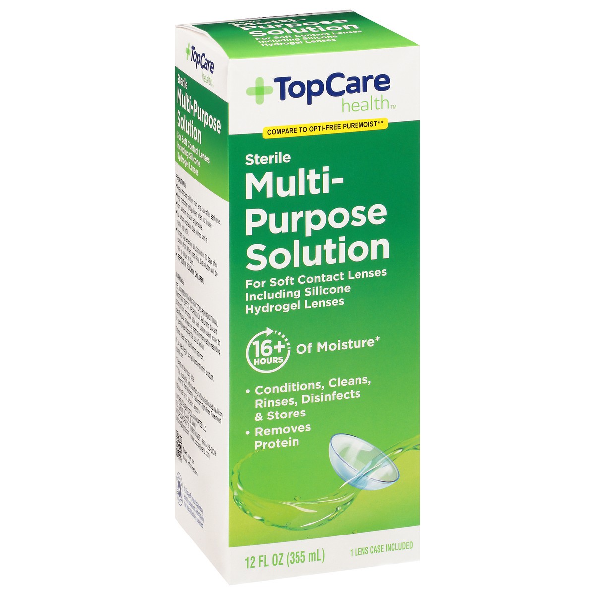 slide 9 of 9, Topcare Eye Solution Moisture, 12 oz