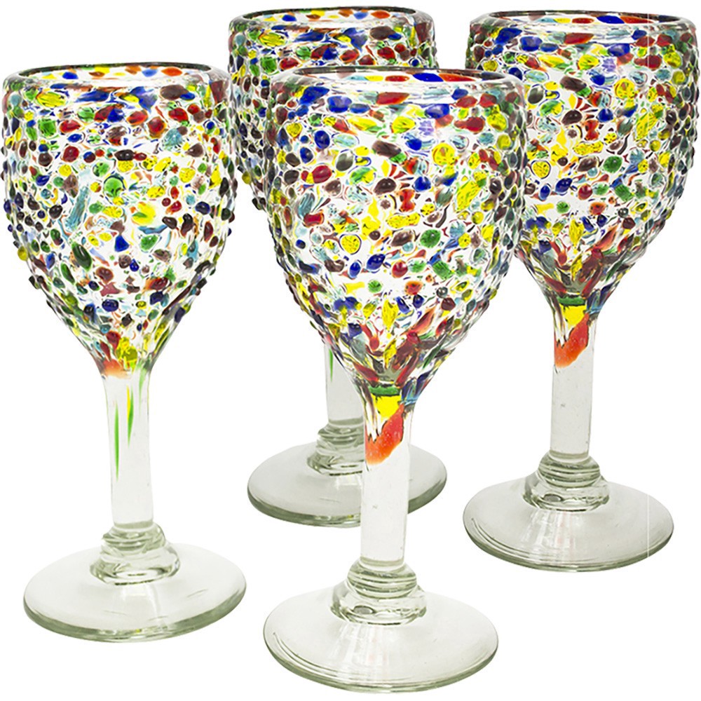 slide 1 of 1, Bambeco Confetti Wine Glass 4pk, other