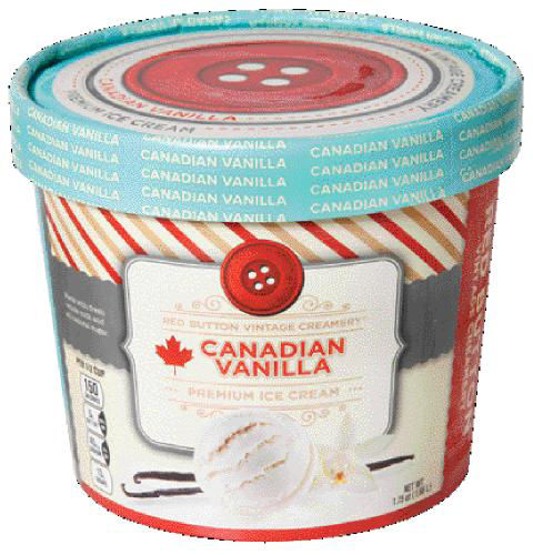 slide 1 of 1, Red Button Creamery Canadian Vanilla, 56 oz