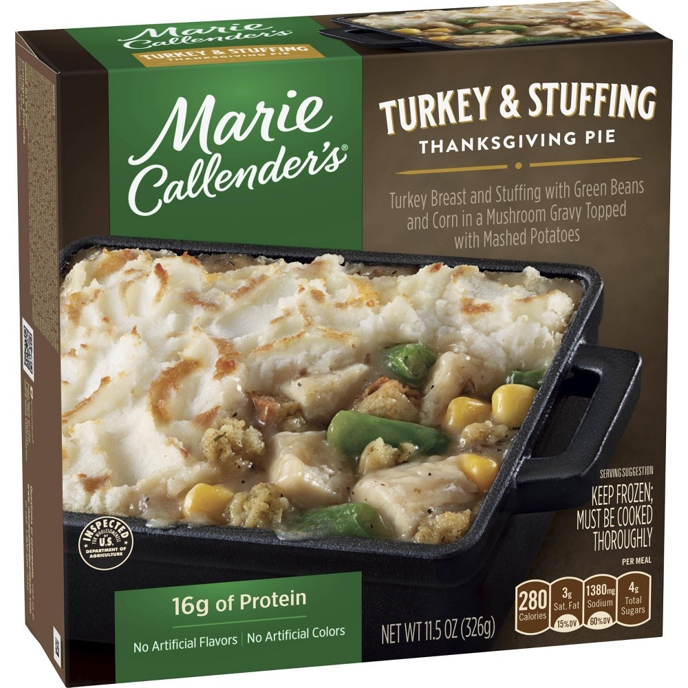 slide 2 of 2, Marie Callender's Turkey & Stuffing Thanksgiving Pie, 11.5 oz