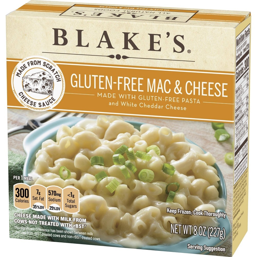 slide 3 of 3, Blake's All Natural Gluten Free Frozen Mac & Cheese, 8 oz