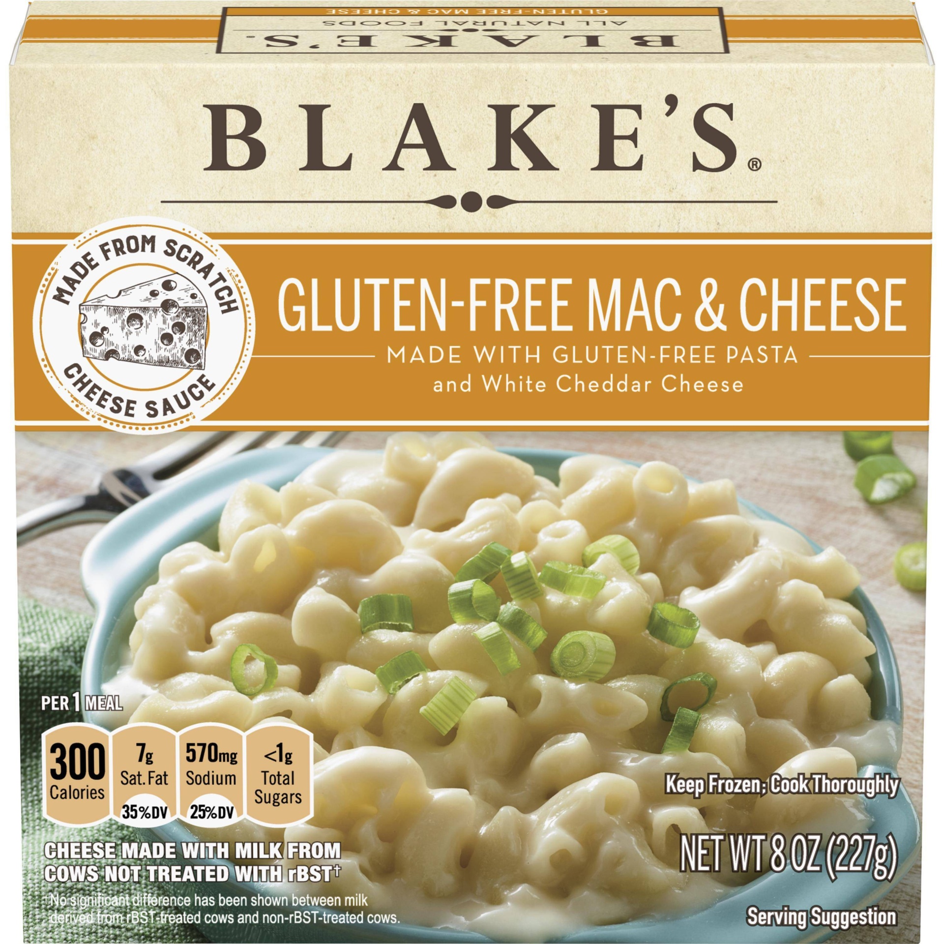 slide 1 of 3, Blake's All Natural Gluten Free Frozen Mac & Cheese, 8 oz