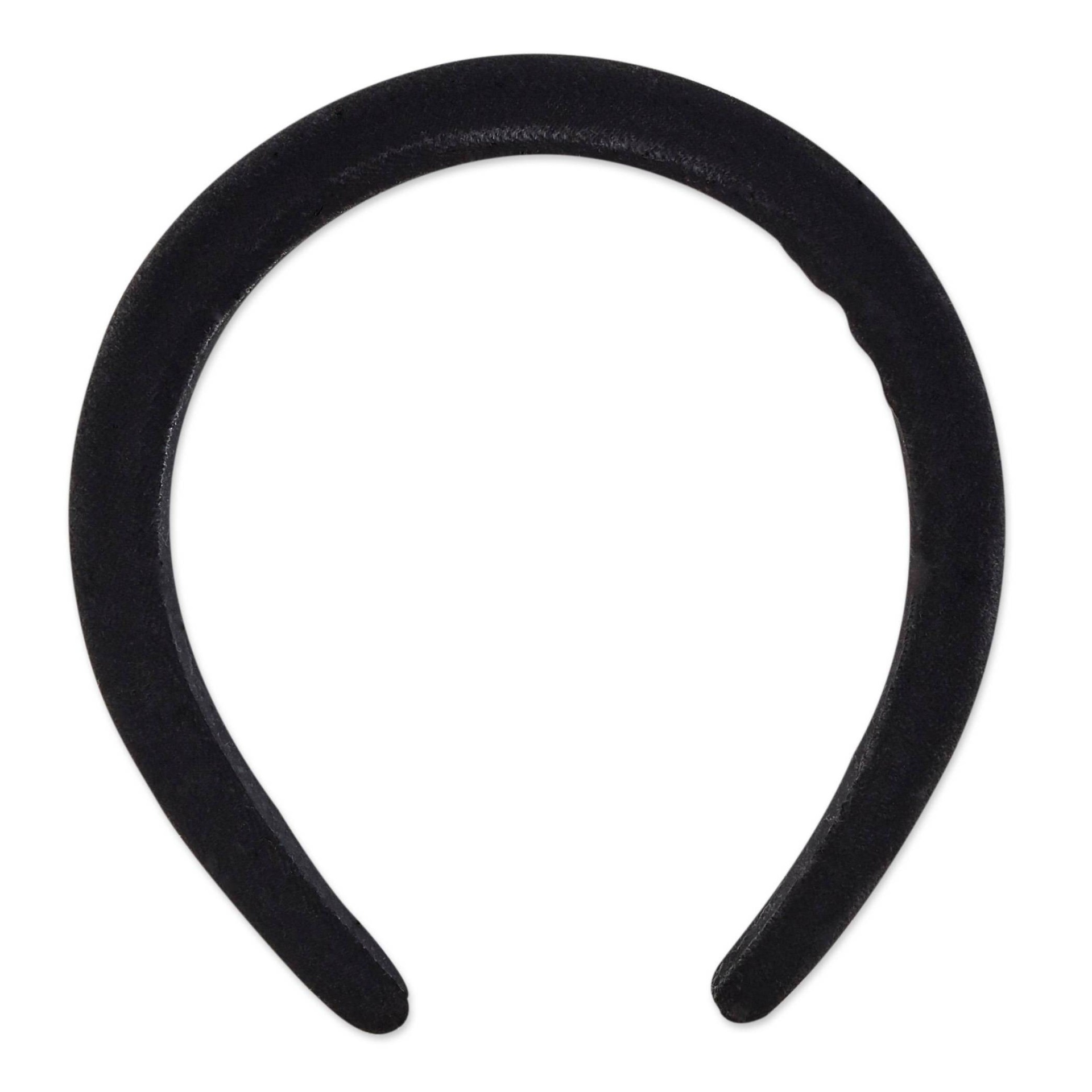 slide 1 of 3, scunci Comfy Padded Headband - Black, 1 ct