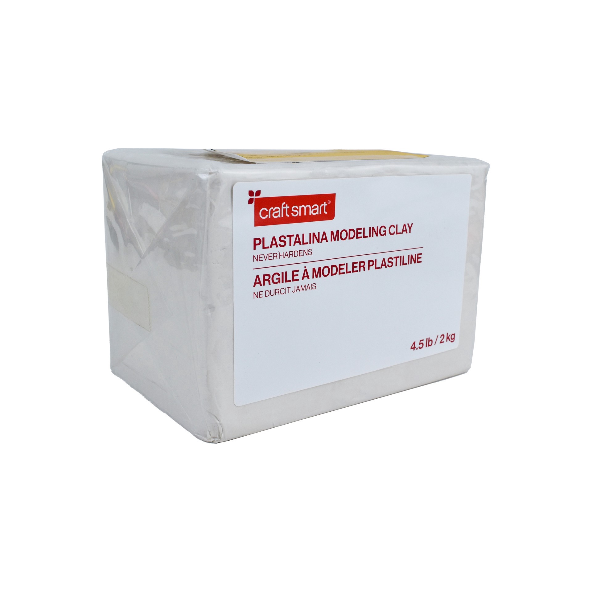 slide 2 of 6, 4.5lb. White Plastalina Modeling Clay By Craft Smart, 4.5 lb