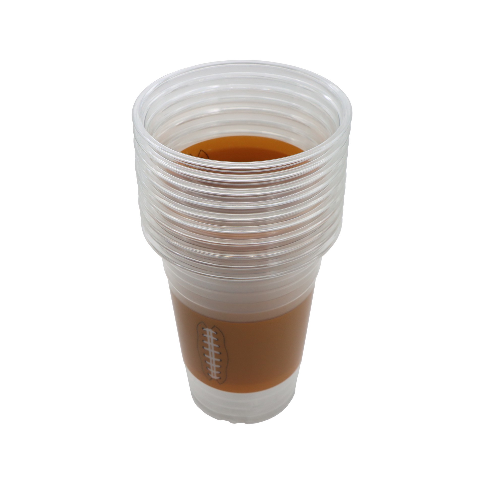 slide 2 of 2, 16oz. Football Plastic Cups, 10ct. By Celebrate It, 10 ct