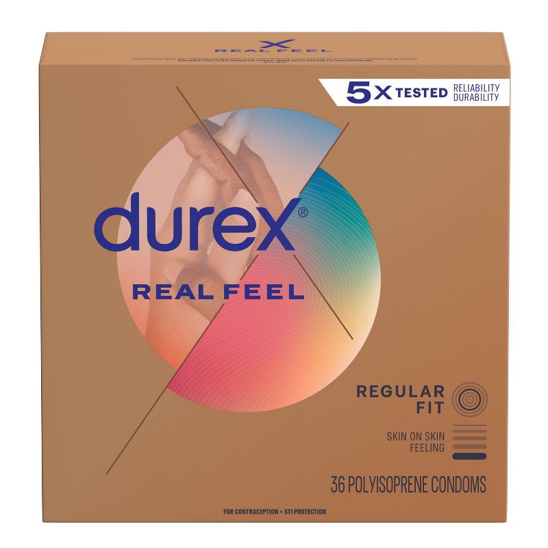 slide 1 of 6, Durex Real Feel Value Pack - 36ct, 36 ct