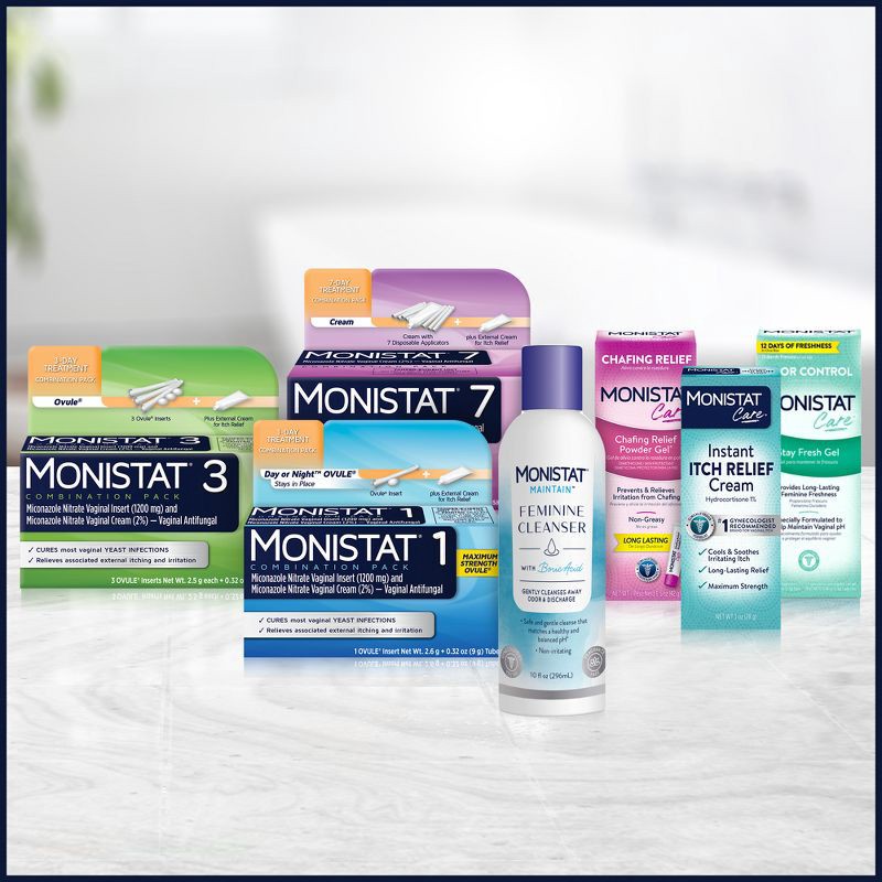 slide 6 of 9, Monistat 7-Dose Yeast Infection Treatment Combination Pack - 7ct, 7 ct