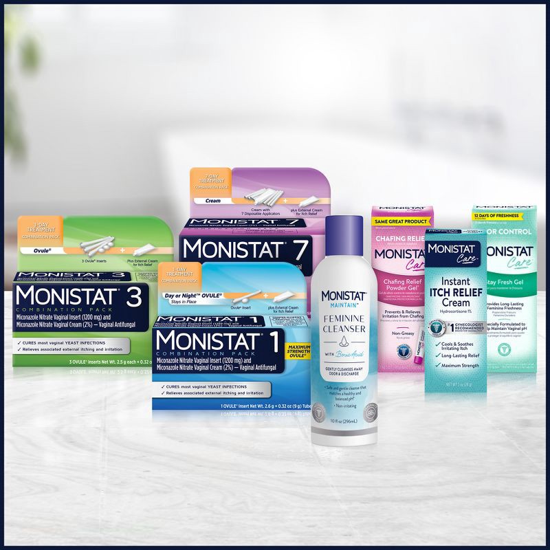 slide 5 of 9, Monistat 7-Dose Yeast Infection Treatment Combination Pack - 7ct, 7 ct