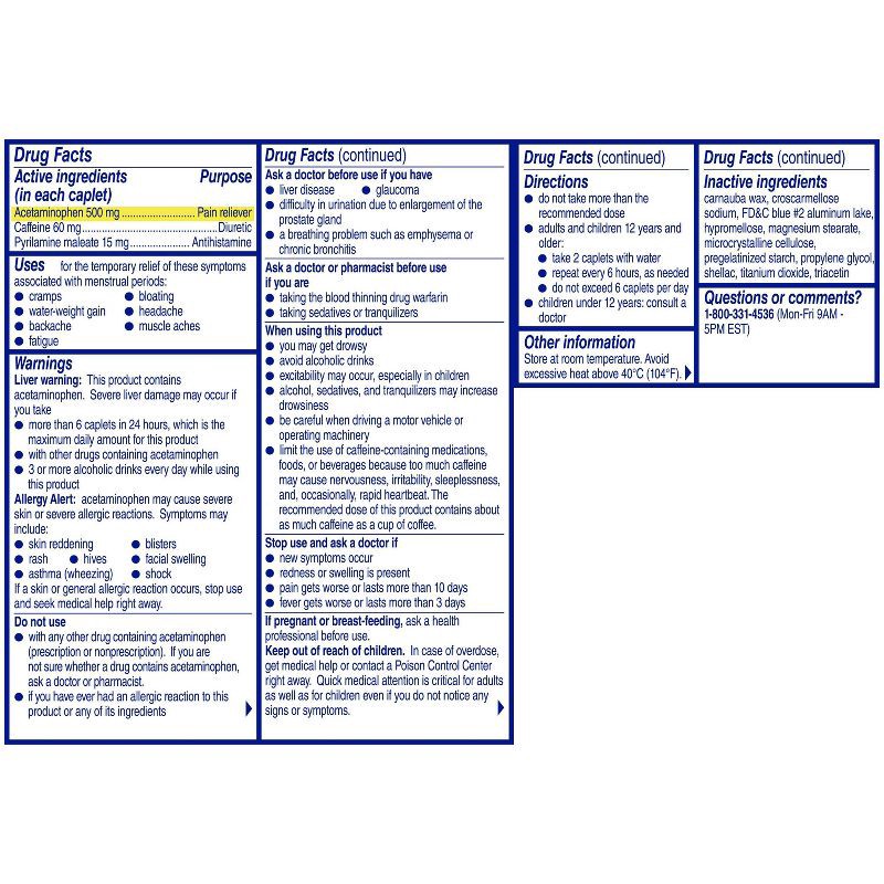 slide 2 of 8, Midol On the Go Menstrual Symptom Relief with Acetaminophen Tablets - 20ct, 20 ct