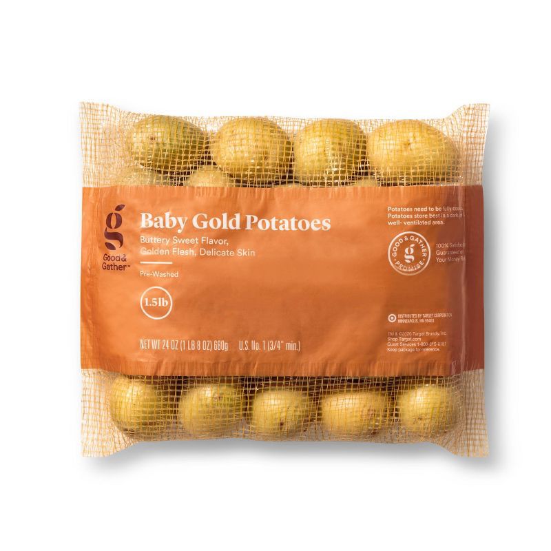 slide 1 of 4, Baby Gold Potatoes - 1.5lb - Good & Gather™, 1.5 lb