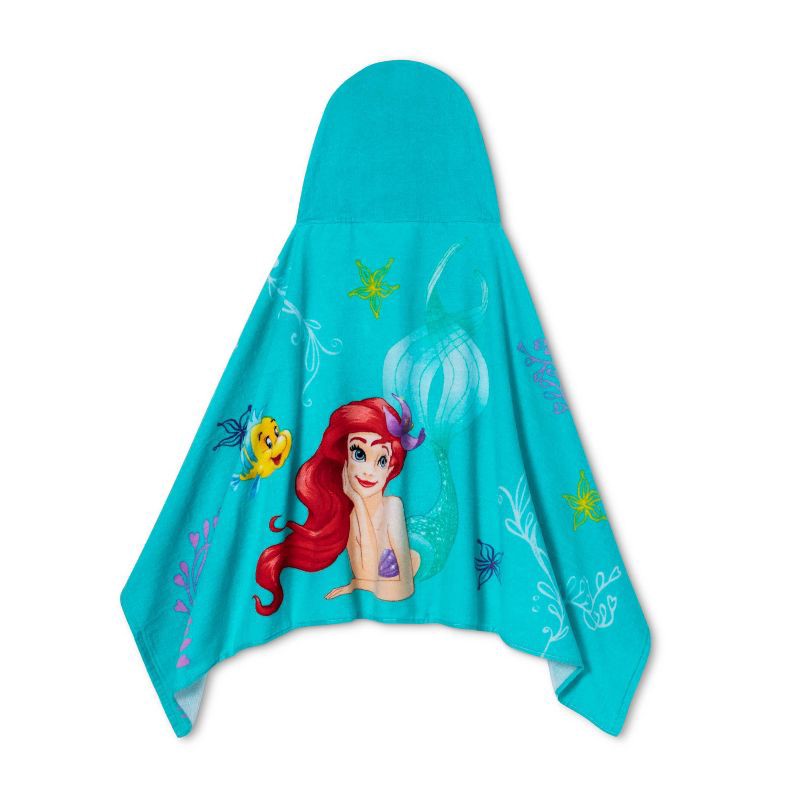 slide 3 of 3, The Little Mermaid Disney Little Mermaid Kids' Hooded Towel, 1 ct