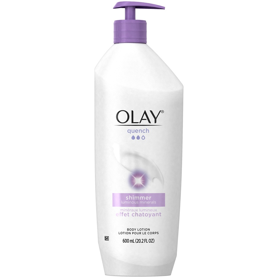 slide 2 of 2, Olay Quench Shimmer Luminous Minerals Body Lotion, 20.2 oz