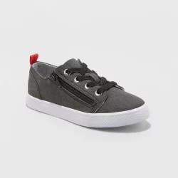 Kids' Lucian Double Zipper Sneakers - Cat & Jack Black 13