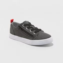 Kids' Lucian Double Zipper Sneakers - Cat & Jack Black 1