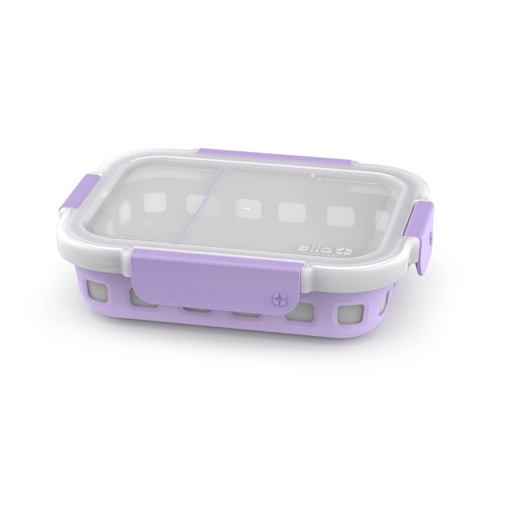 slide 2 of 3, Ello Sammie Kids Plastic Lunch Container - Purple, 1 ct