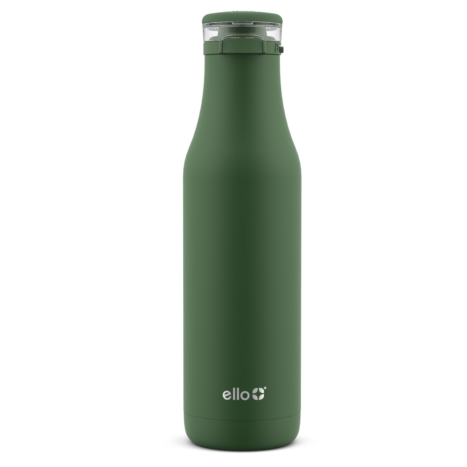 slide 1 of 5, Ello Roscoe Stainless Steel Water Bottle with Stickers Green, 18 oz