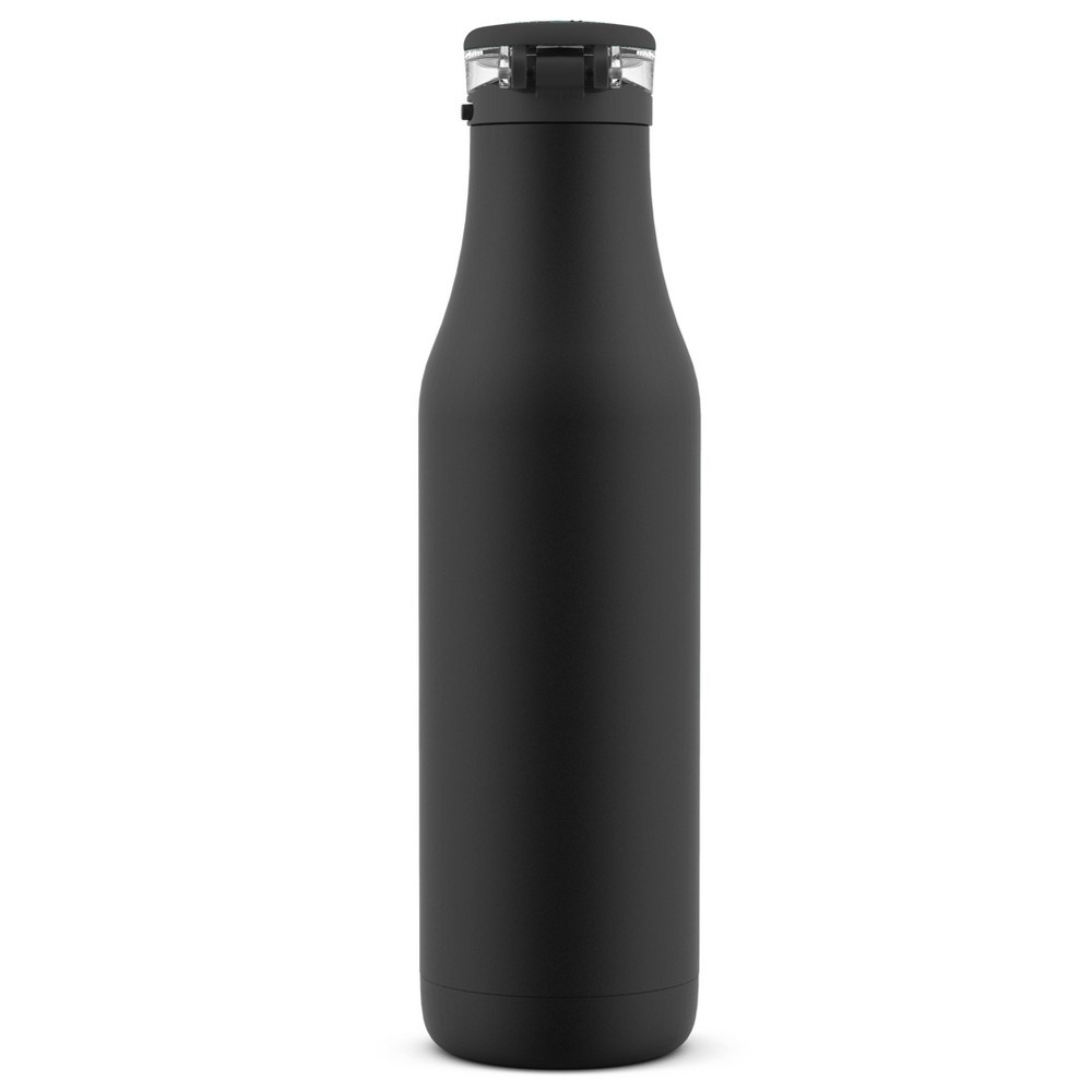 slide 5 of 5, Ello Roscoe Stainless Steel Water Bottle with Stickers Black, 18 oz