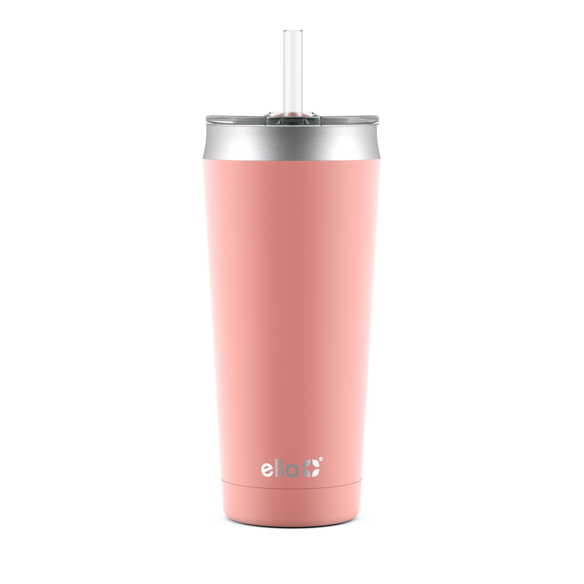 slide 1 of 4, Ello Beacon Vacuum Stainless Steel Tumbler - Peach, 20 oz