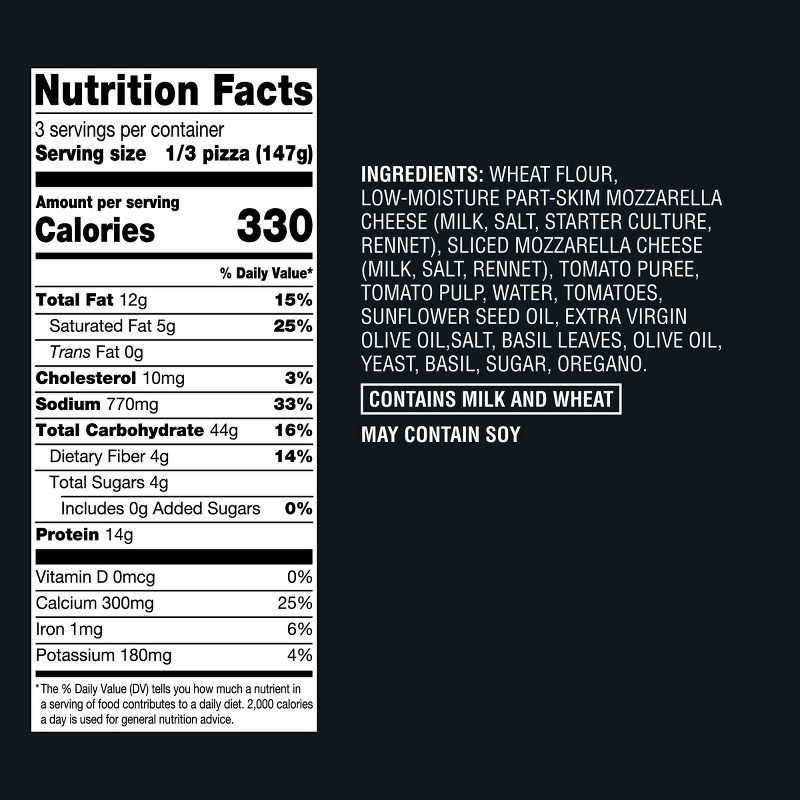 slide 4 of 4, Signature Wood-Fired Margherita Frozen Pizza - 15.5oz - Good & Gather™, 15.5 oz