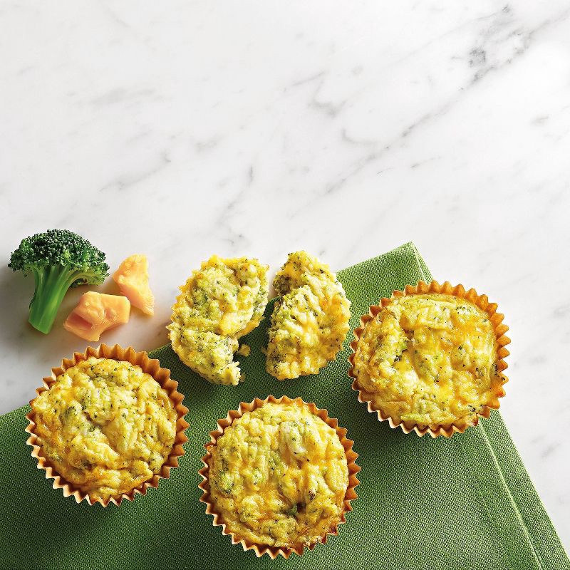 slide 2 of 3, Frozen Broccoli & Cheddar Cheese Omelet Cups - 5.4oz/4ct - Good & Gather™, 5.4 oz, 4 ct