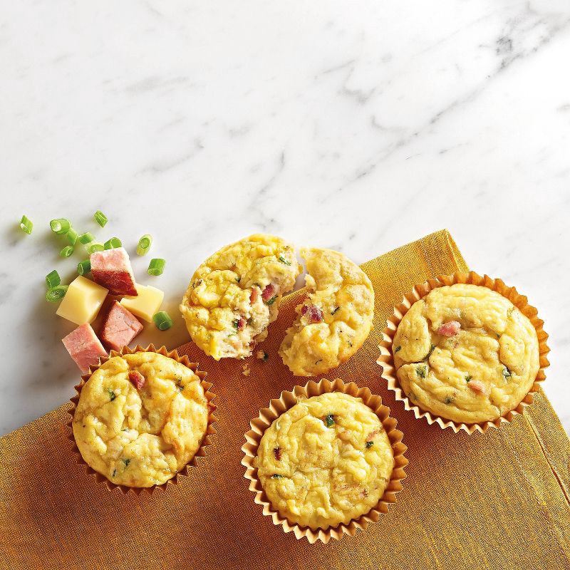 slide 2 of 3, Ham & Swiss Cheese Frozen Omelet Cups - 5.4oz/4ct - Good & Gather™, 5.4 oz, 4 ct