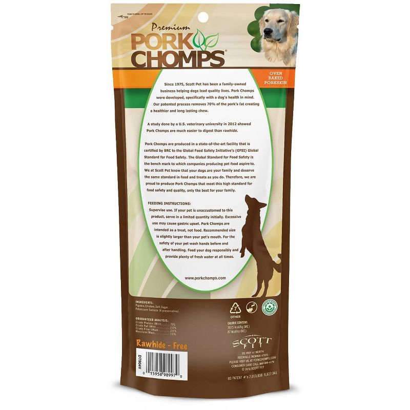 slide 2 of 8, Pork Chomps Chicken Wrapped Expanded Roll Chewy Dog Treats - 7.04oz/2ct, 7.04 oz, 2 ct