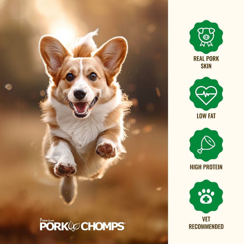 slide 6 of 8, Pork Chomps Chicken Wrapped Expanded Roll Chewy Dog Treats - 7.04oz/2ct, 7.04 oz, 2 ct