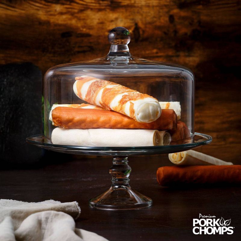 slide 8 of 8, Pork Chomps Chicken Wrapped Expanded Roll Chewy Dog Treats - 7.04oz/2ct, 7.04 oz, 2 ct