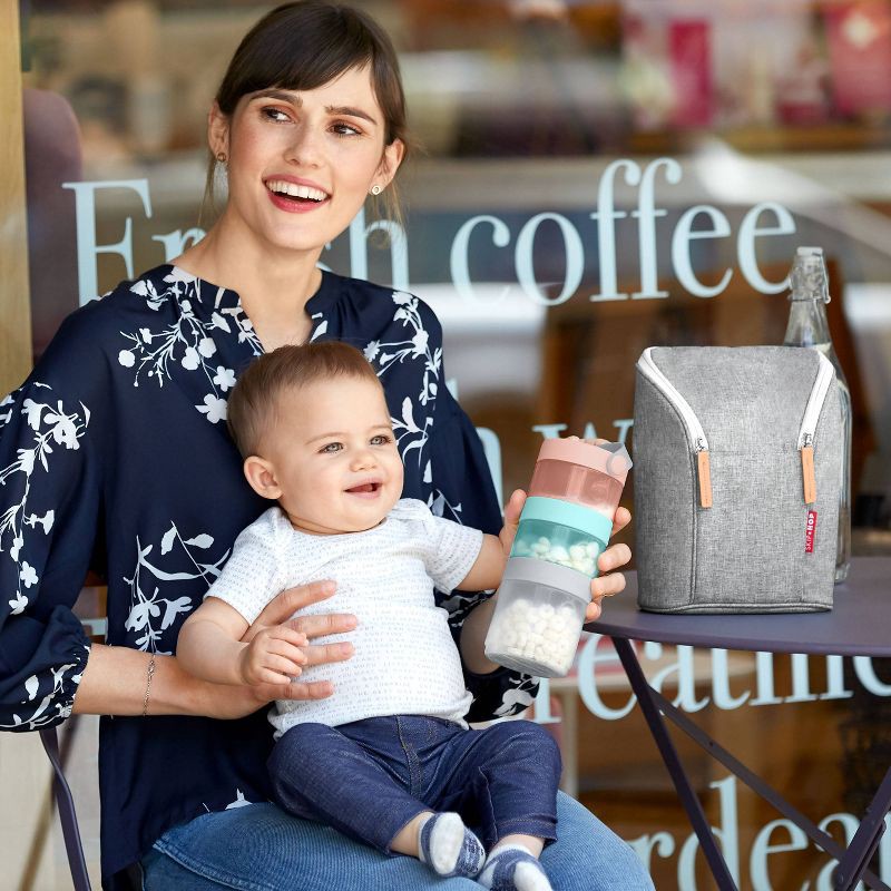 slide 2 of 6, Skip Hop Grab & Go Stackable Formula to Food Container Set, 1 ct