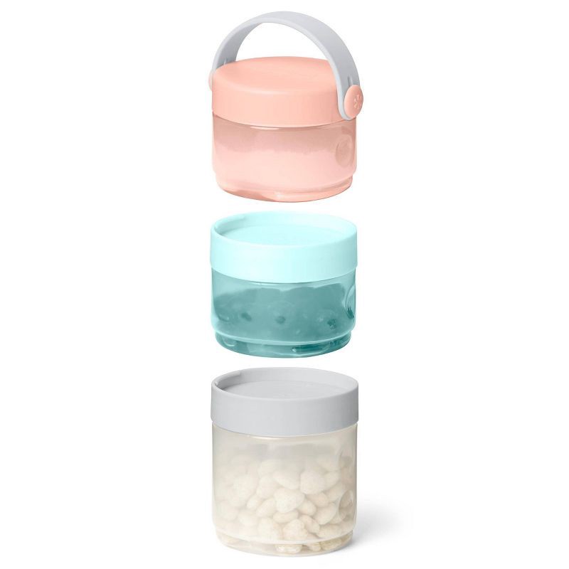 slide 3 of 6, Skip Hop Grab & Go Stackable Formula to Food Container Set, 1 ct