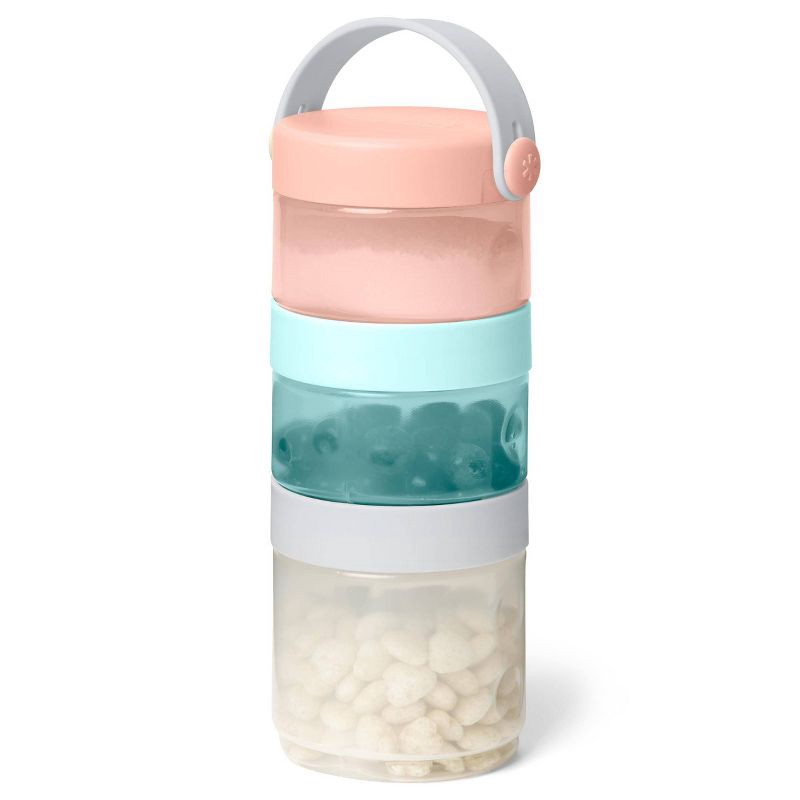 slide 1 of 6, Skip Hop Grab & Go Stackable Formula to Food Container Set, 1 ct