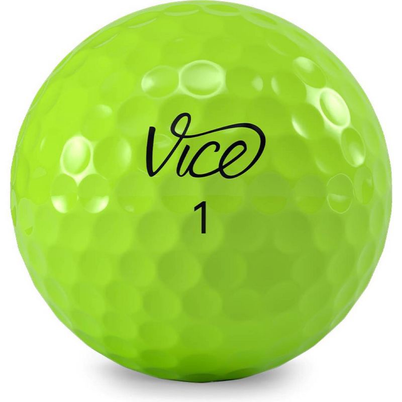slide 2 of 4, Vice Golf Vice Pro Plus Golf Balls Lime - 12pk: Rubber Core, Urethane Cover, 1 ct