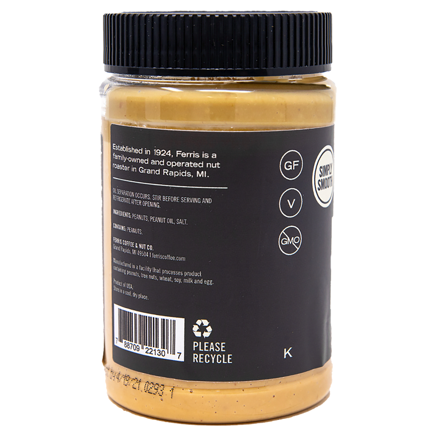 slide 2 of 3, Ferris Nut Co. All Natural Peanut Butter 14 oz, 14 oz