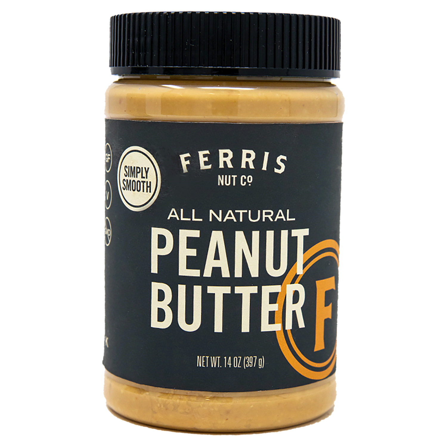slide 1 of 3, Ferris Nut Co. All Natural Peanut Butter 14 oz, 14 oz