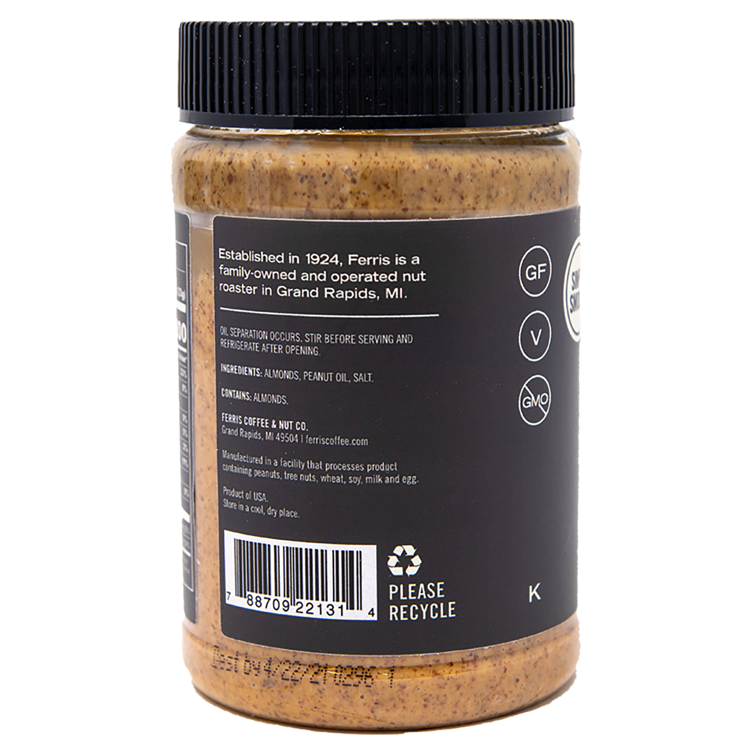 slide 2 of 3, Ferris Nut Co. All Natural Almond Butter 14 oz, 14 oz