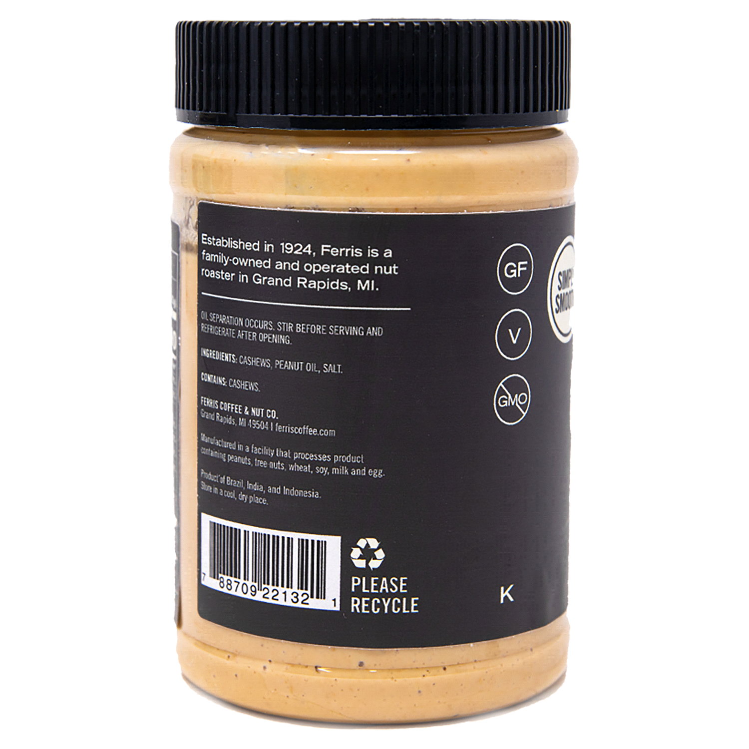 slide 2 of 3, Ferris Nut Co. All Natural Cashew Butter 14 oz, 14 oz