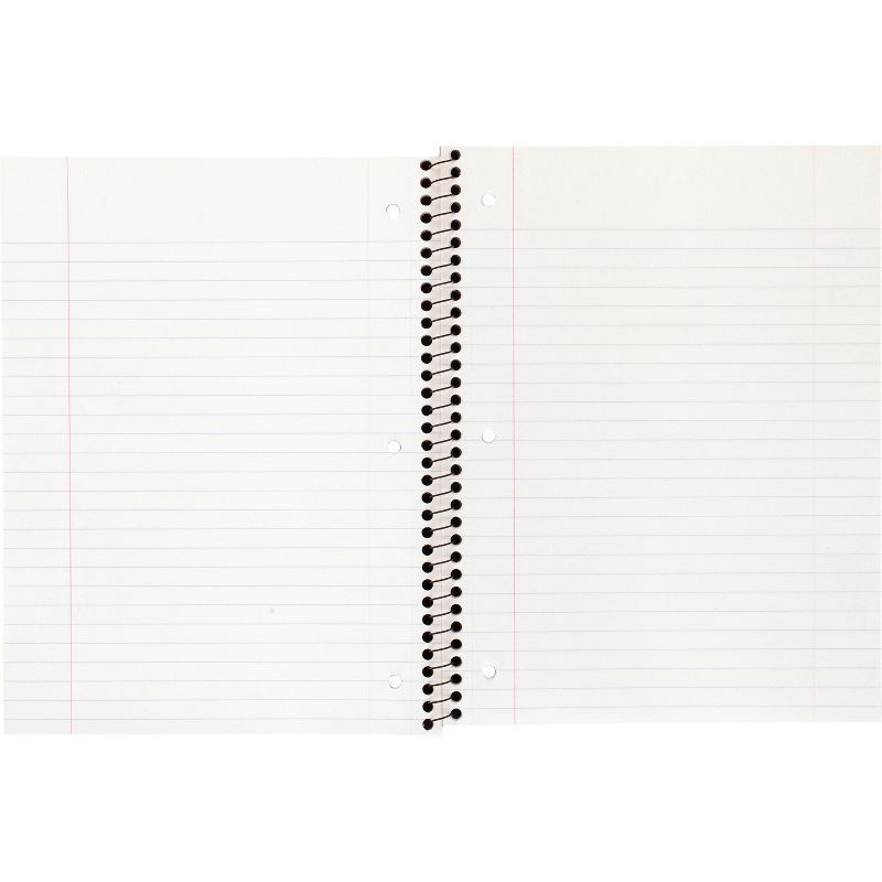 slide 3 of 3, Wide Ruled Blue 1 Subject Flexible Plastic Cover Spiral Notebook - up&up™: 3 Hole Punched, Perforated, Tween, 70 Pages, 1 ct