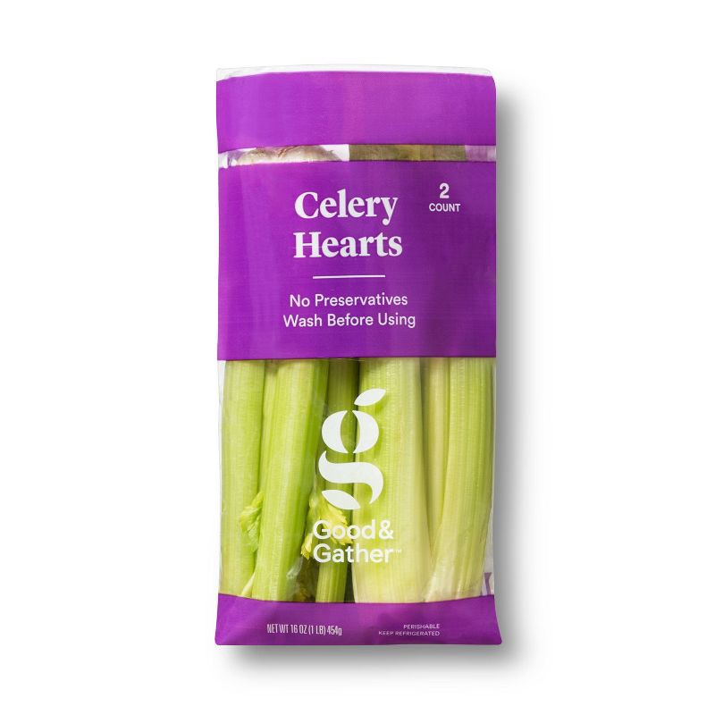 slide 1 of 4, Celery Hearts - 16oz/2ct - Good & Gather™, 2 ct; 16 oz