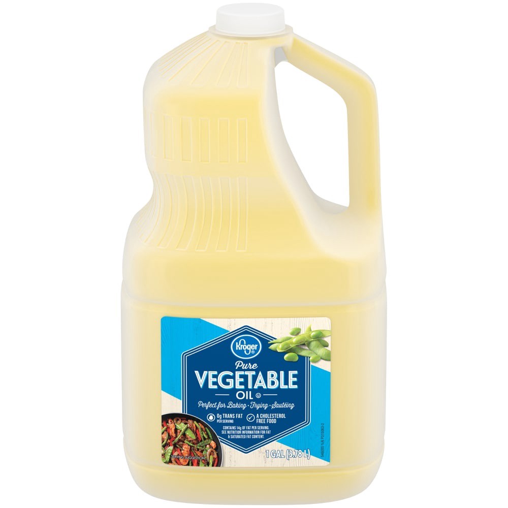 slide 1 of 4, Kroger Pure Vegetable Oil, 128 fl oz