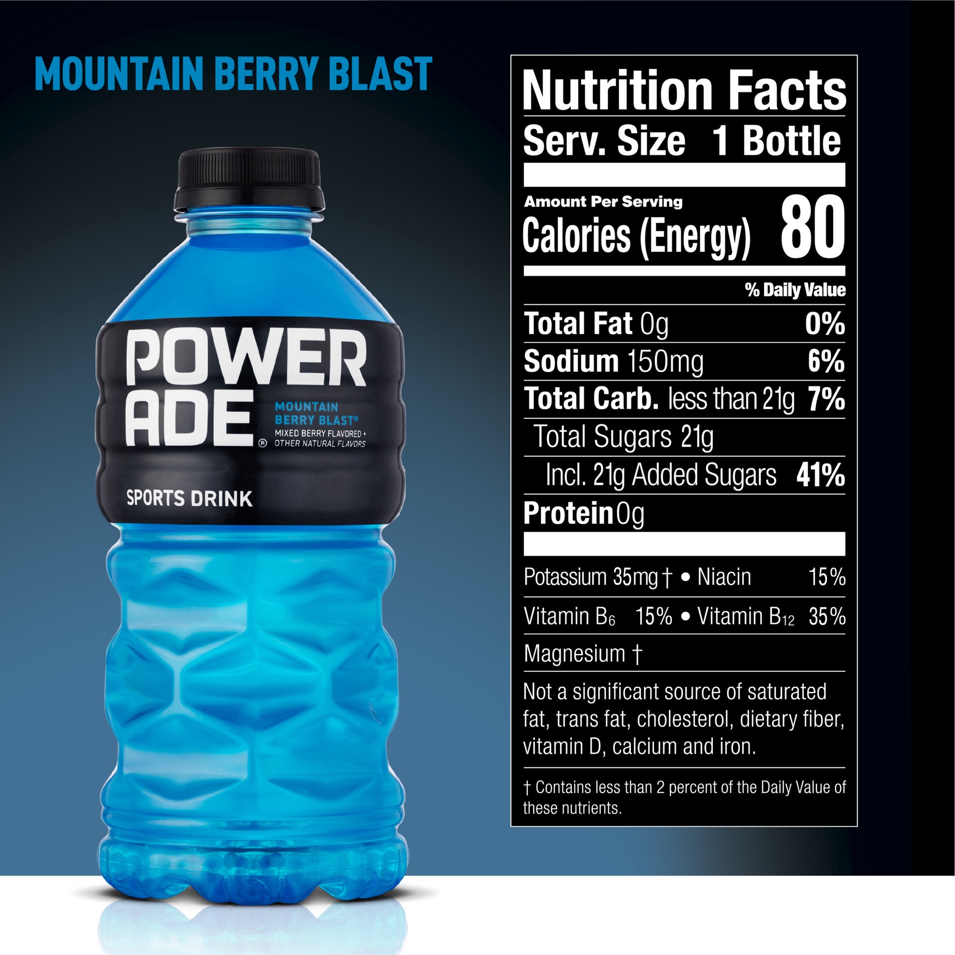 slide 8 of 13, Powerade Mountain Berry Blast Sports Drink, 28 fl oz